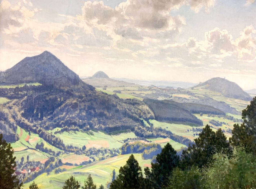 Landschaftsbild Dreieck von Otto Neubrand